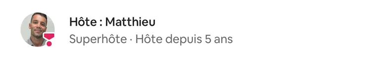 Profil hôte Airbnb : Superhôte, hôte depuis 5 ans